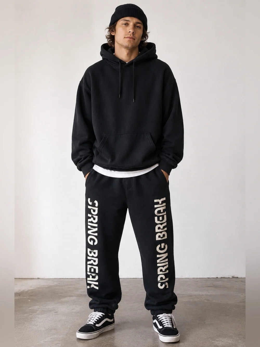 ThirtyTwo Wyler Fleece Jogger Pants Mens M Black Snowboard Streetwear Logo